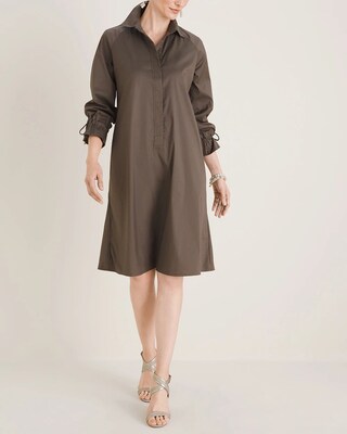 Drawstring Shirtdress