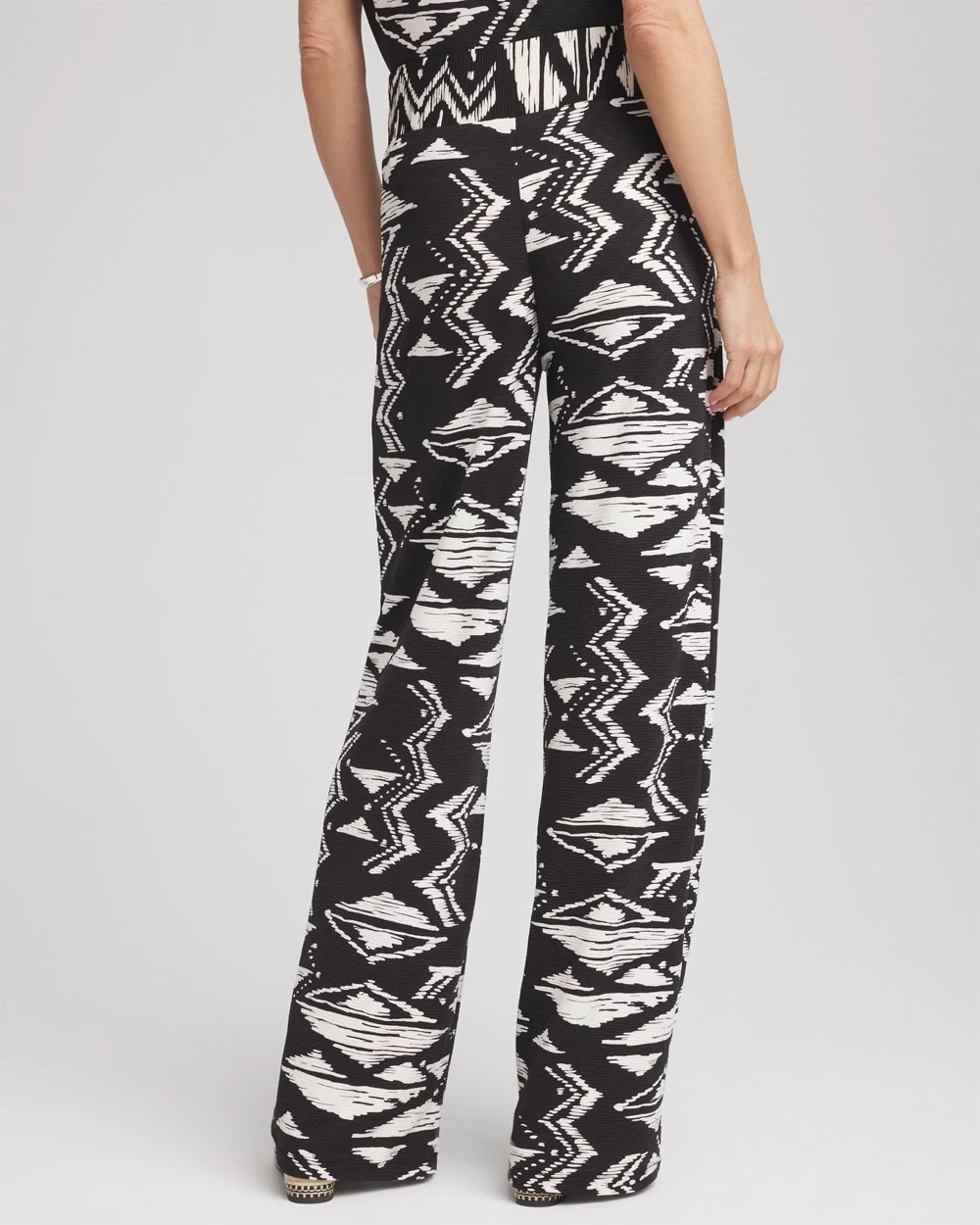 Travelers™ Crinkled Knit Wide-Leg Pants
