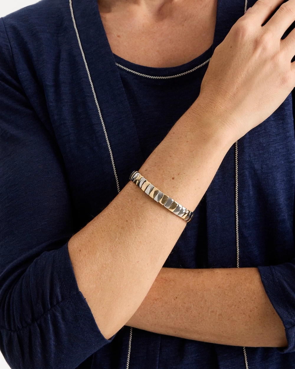 Mixed Metal Watch Band