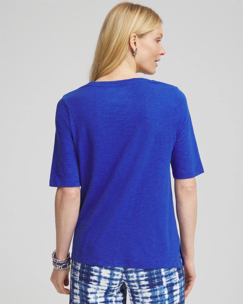 Slub Elbow-Sleeve Tee