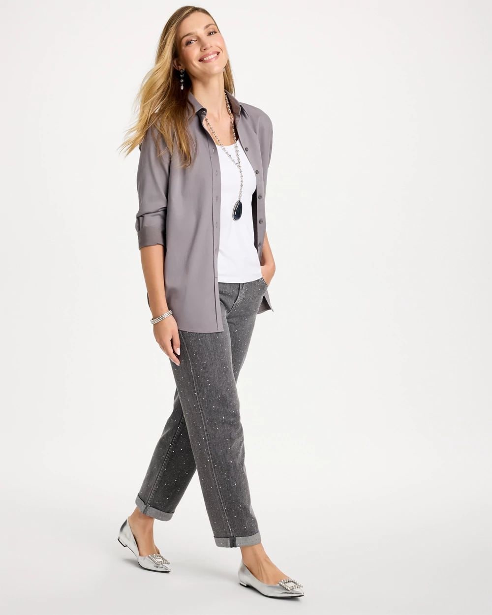 No Iron™ Stretch Shirt click to view larger image.