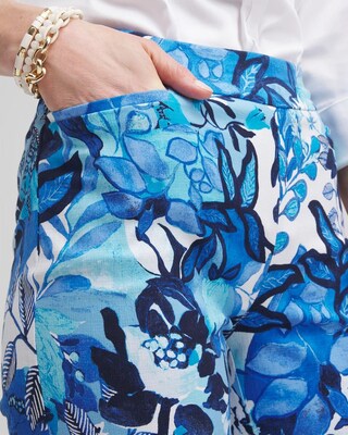 Brigitte Cool Floral Capri Pants click to view larger image.