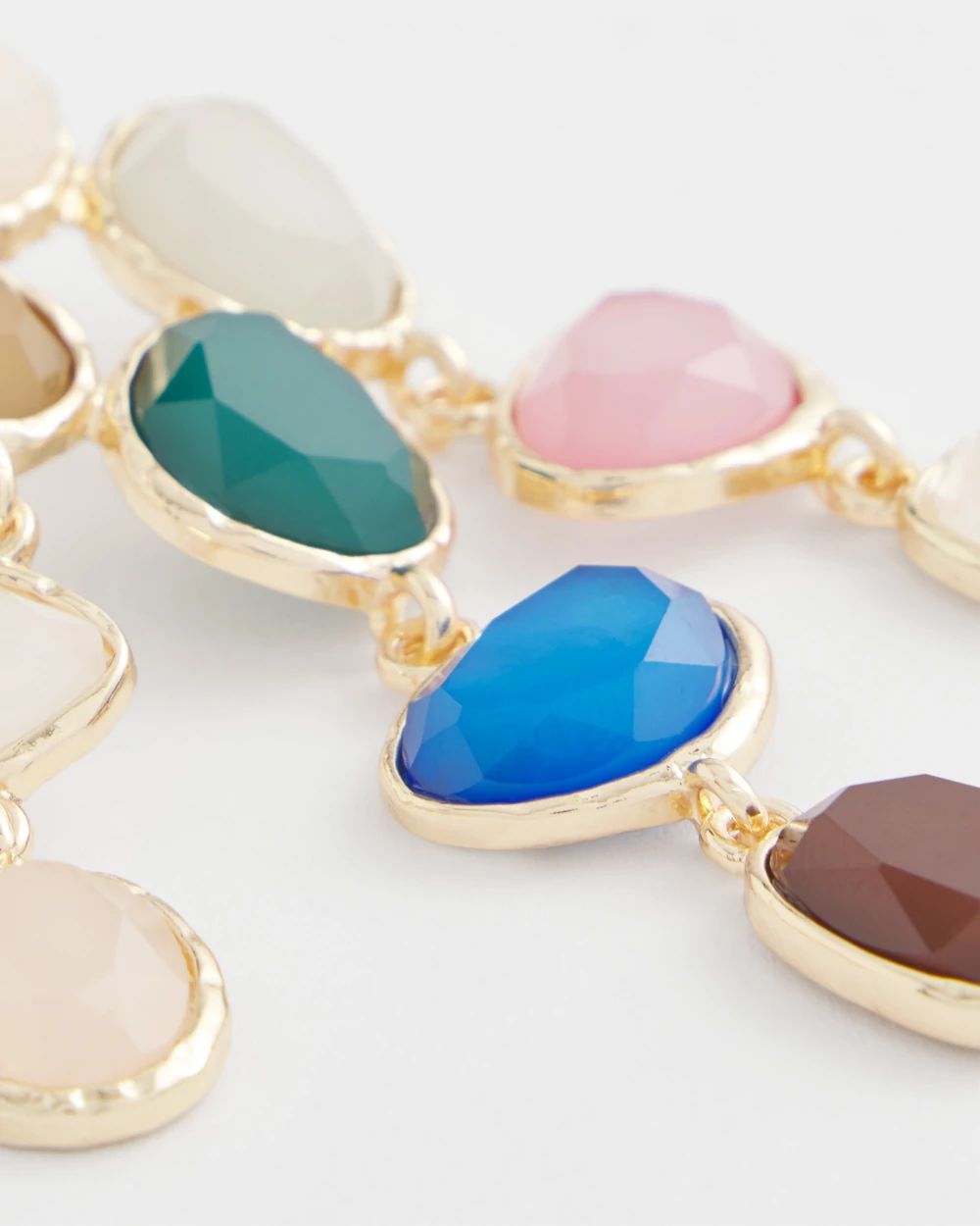 No Droop® Rainbow Resin Drop Earrings