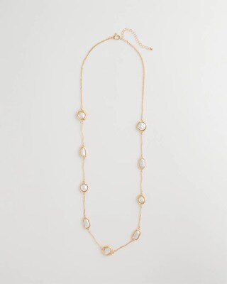 Siren Faux Pearl Long Necklace