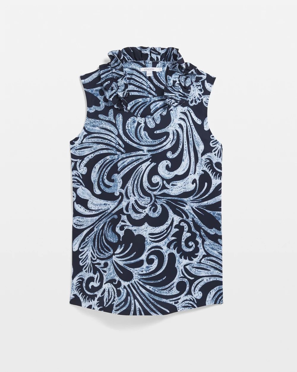 Zenergy® Neema Paisley Ruffle Tank