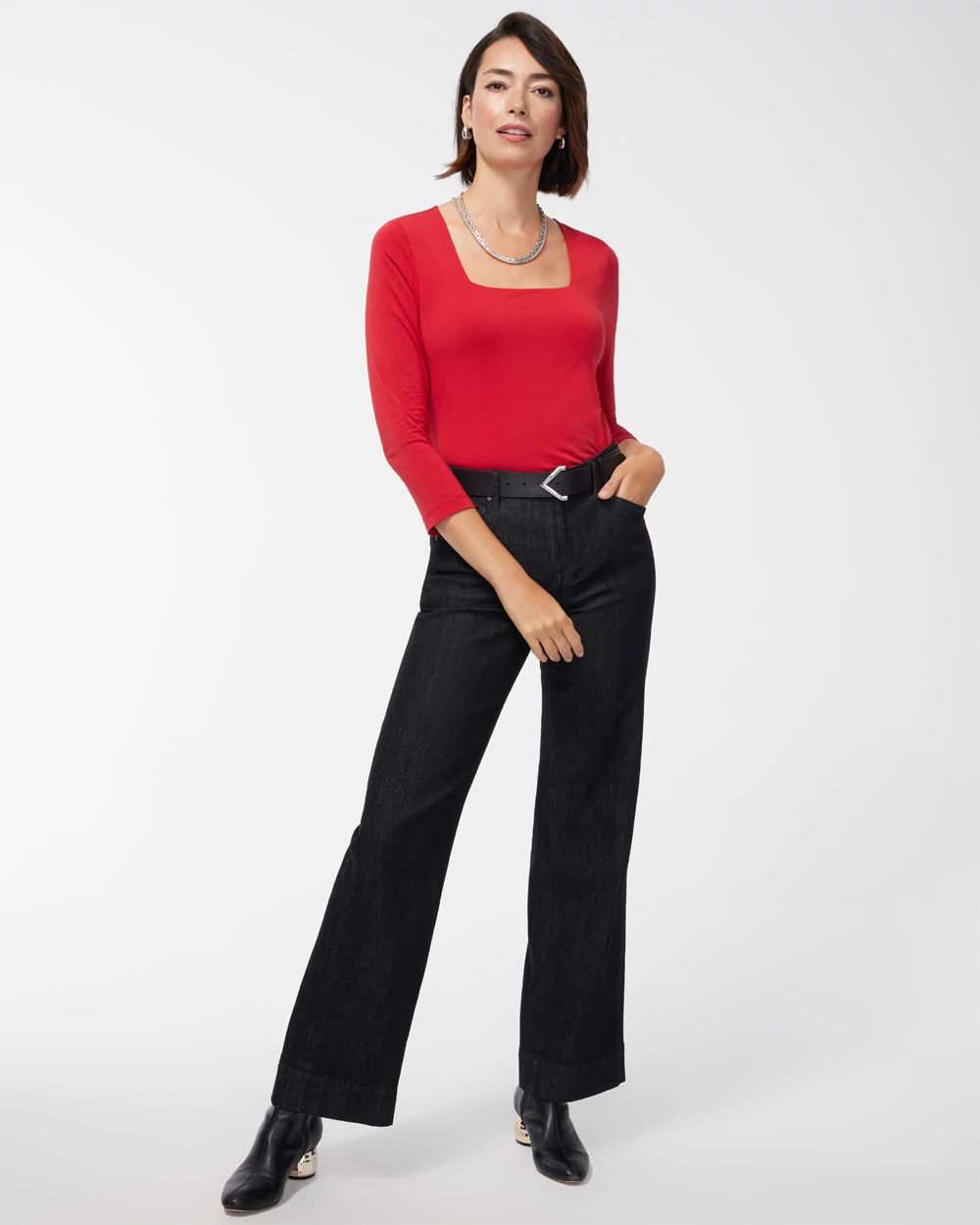 Touch of Cool Square Neck Tee