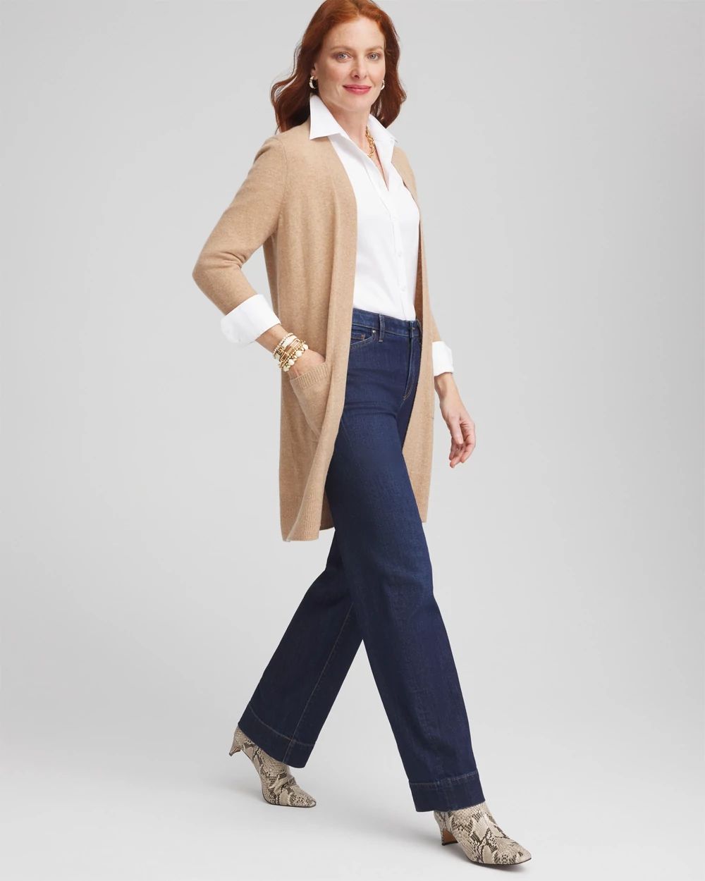 Cashmere Duster Cardigan click to view larger image.
