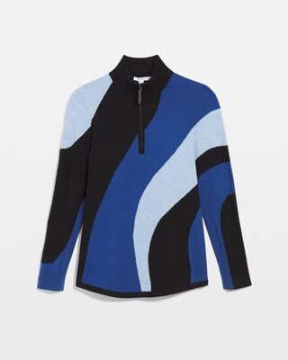 Zenergy® Luxe Cashmere Blend Colorblock Top click to view larger image.