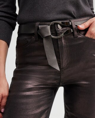 Leather Single Strap Tie Belt