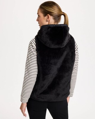 Zenergy® Reversible Faux Fur Vest click to view larger image.