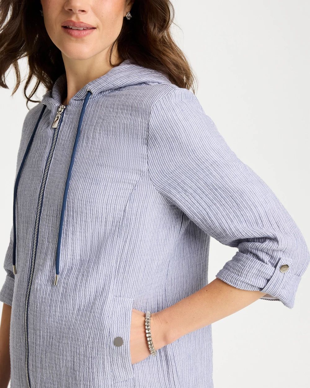 Zenergy® Striped Gauze Jacket