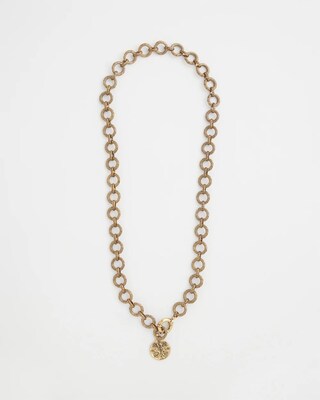Gold-Tone Y-Shaped Necklace