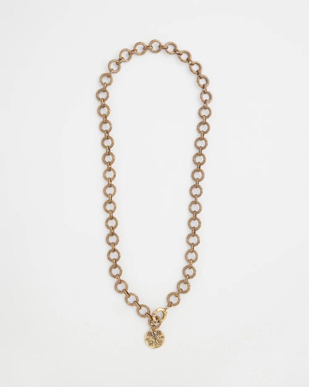 Gold-Tone Y-Shaped Necklace