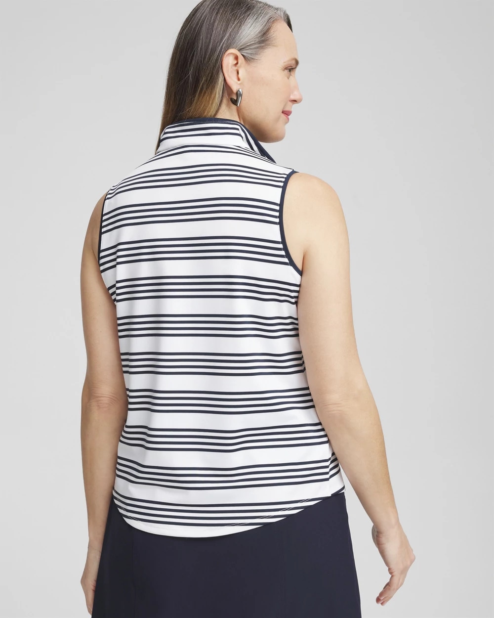 Zenergy® UPF Knit Stripe Polo Tank