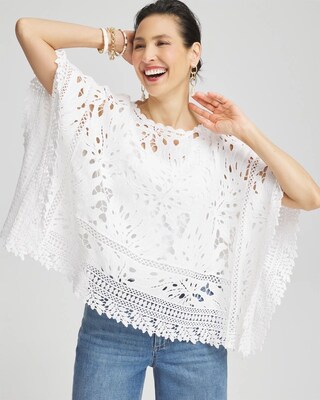 Lace Crochet Poncho