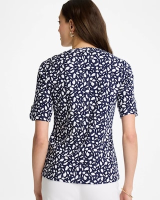 Printed Pima V-Neck Tee click to view larger image.