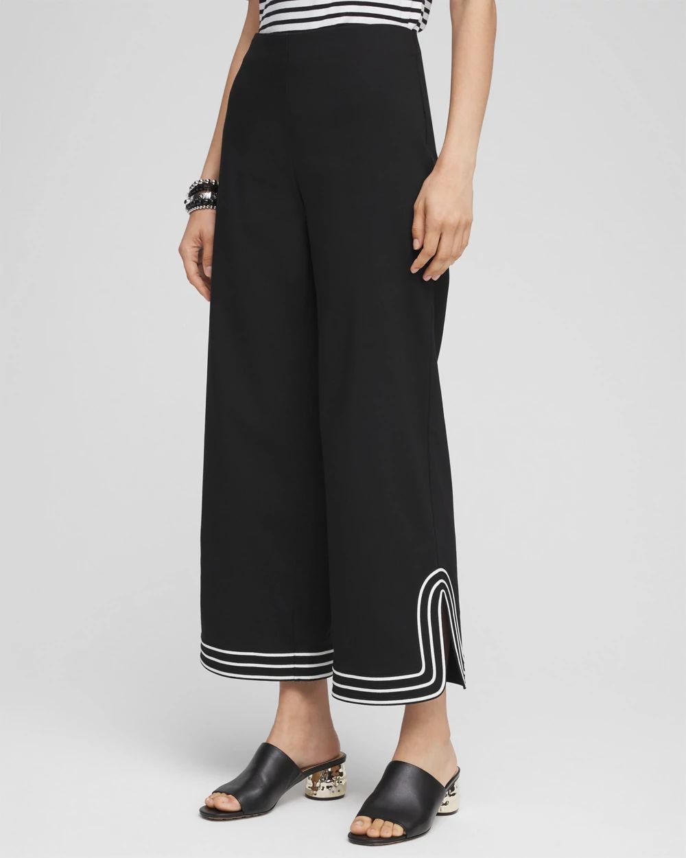 Juliet Artisanal Wide Leg Cropped Pants