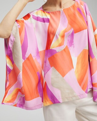 Abstract Print Poncho click to view larger image.