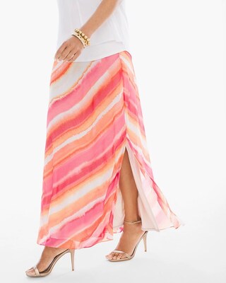 Sunset Stripe Maxi Skirt