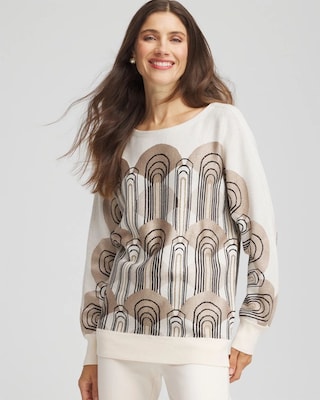 Art Deco Dolman Pullover Sweater