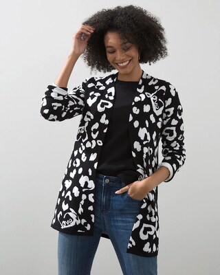 Leopard Love Double Knit Cardigan