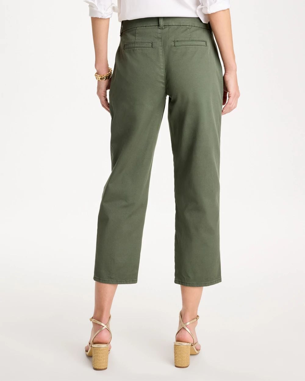 Relaxed Boyfriend Chino Crop Pants click to view larger image.