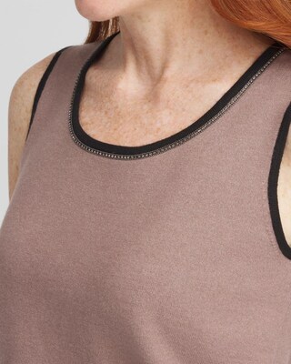 Zenergy® Luxe Cashmere Blend Ballchain Tank click to view larger image.