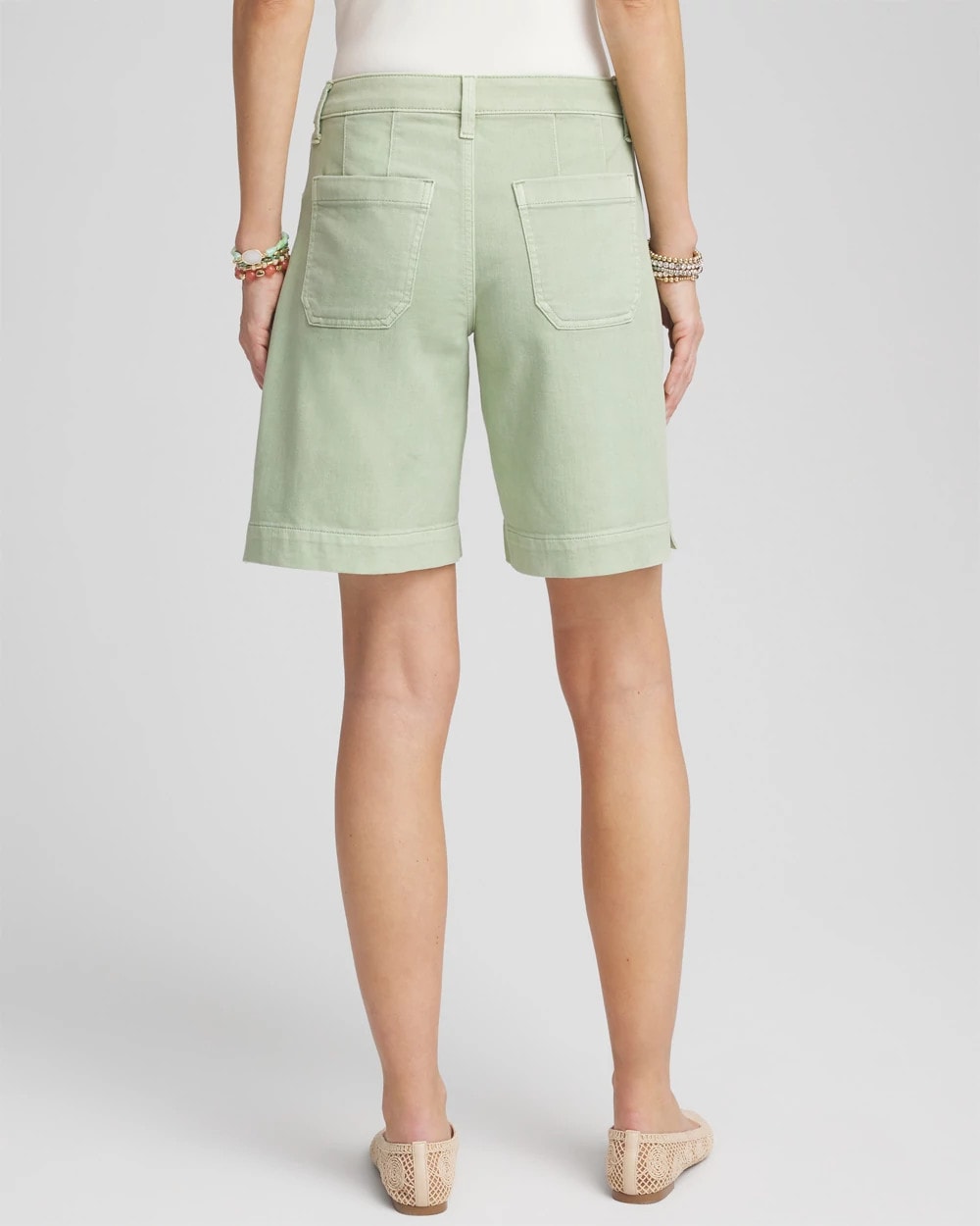 Denim Trouser Shorts