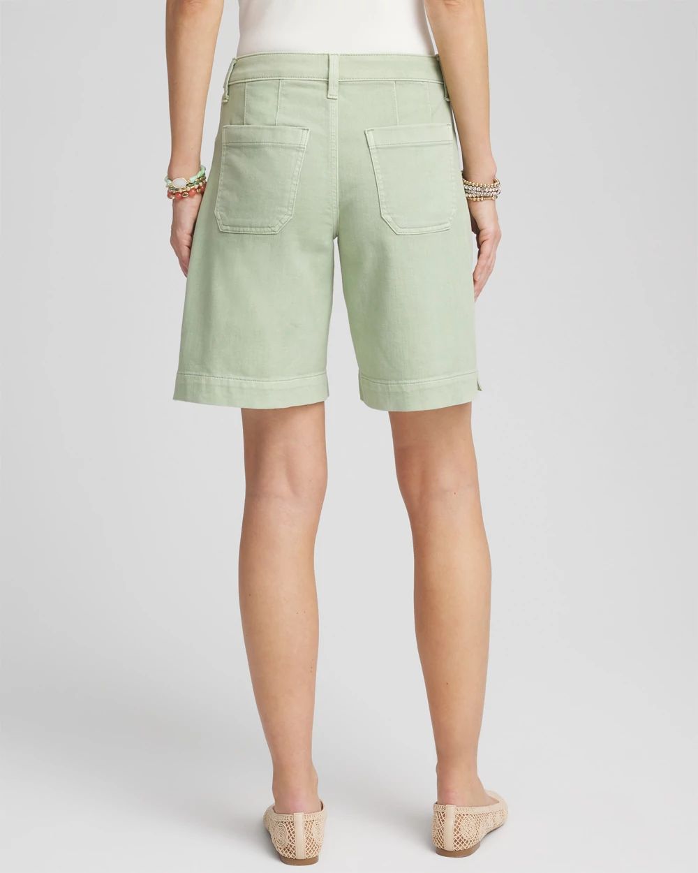 Denim Trouser Shorts