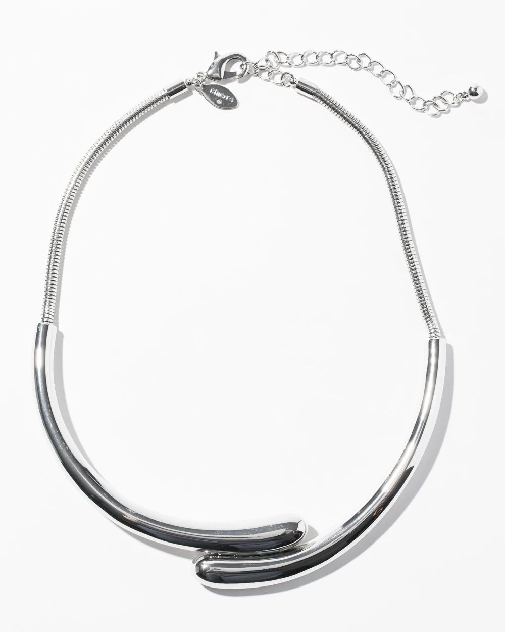 Silver Tone Collar Necklace