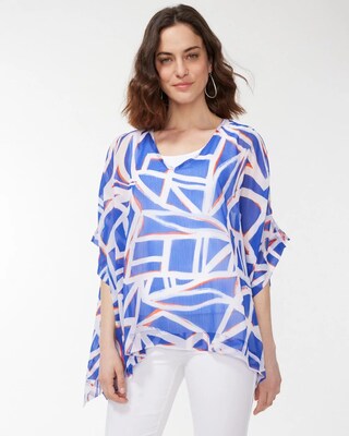 Americana Sheer Poncho