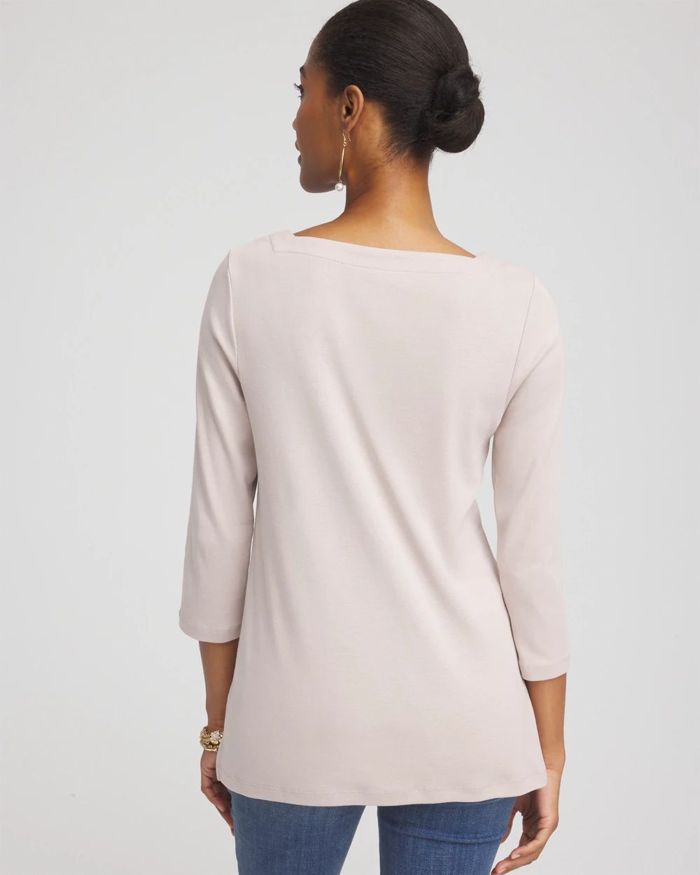 Pima Cotton Square-Neck Tunic