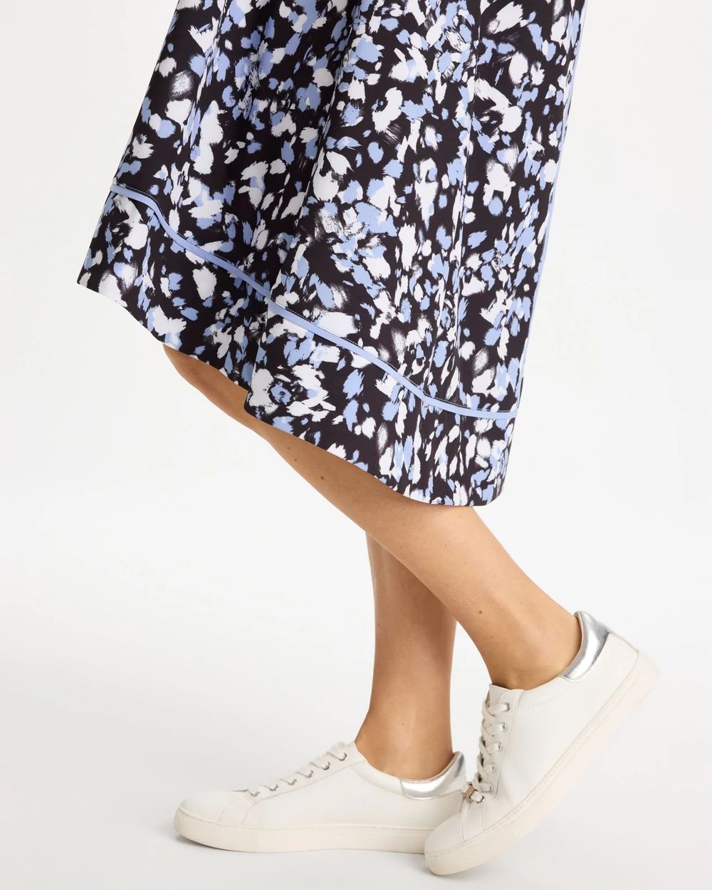 Zenergy® UPF Posh Dots Midi Dress click to view larger image.