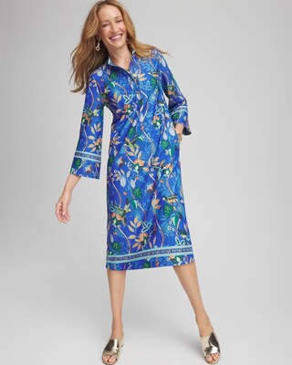 Turkish Sea Scuba Midi Dress click to view larger image.