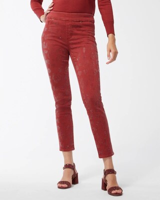 Leopard Sparkle Pull-On Jeggings