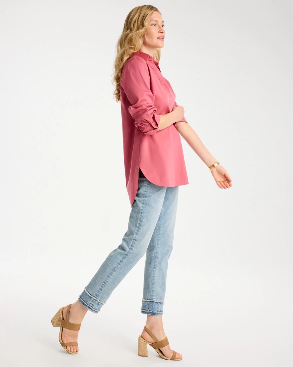 No Iron™ Stretch Long-Sleeve Tunic click to view larger image.