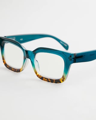 Blue Tortoise Crystal Fade Readers click to view larger image.