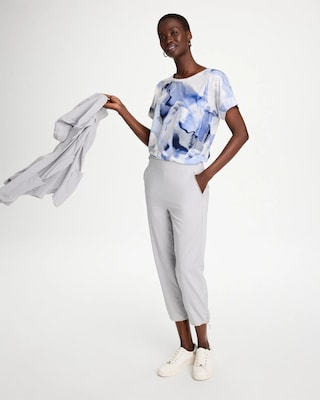 Zenergy® UPF Pull-On Caviar Cropped Pants click to view larger image.