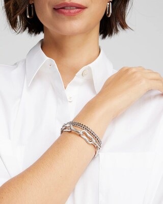 Silver Tone Chain Bracelet