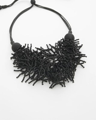 Adjustable Seed Bead Bib Necklace