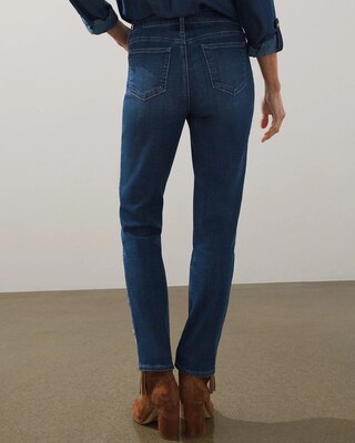 Girlfriend Floral Embroidered Ankle Jeans