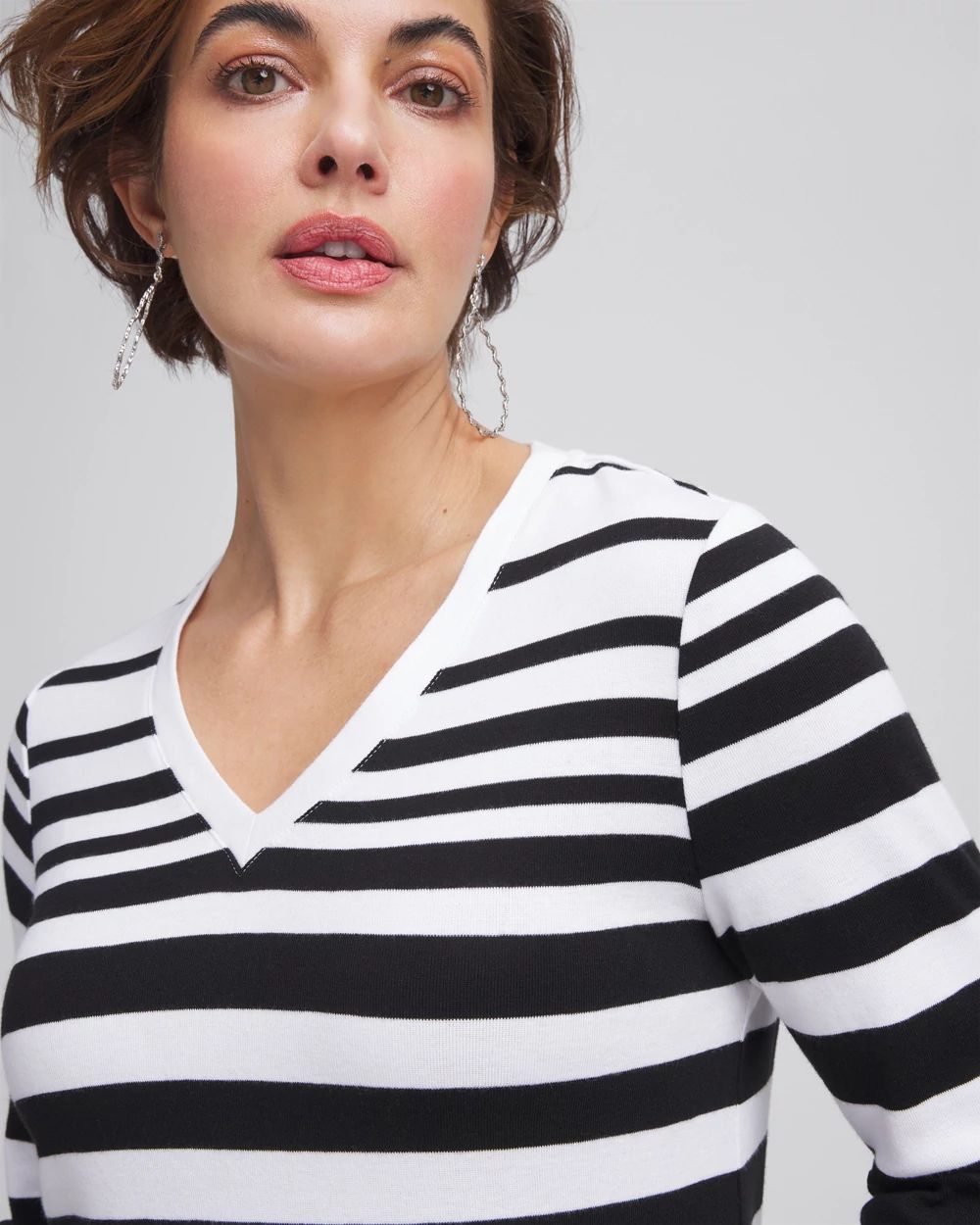 Ombré-Striped Pima Tee