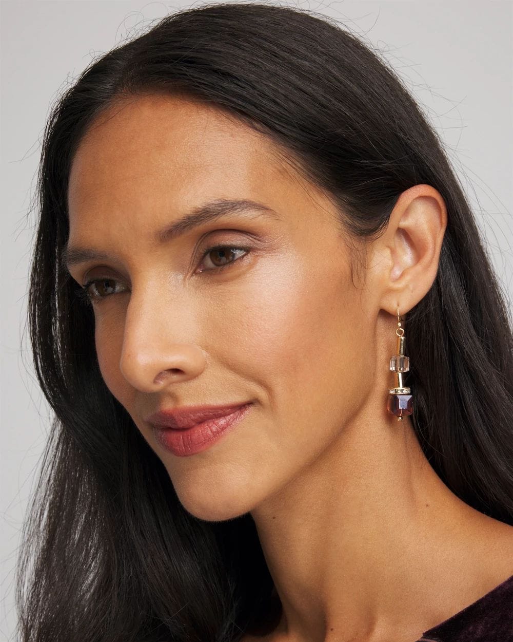 Art Deco Geo Glass Bead Earrings