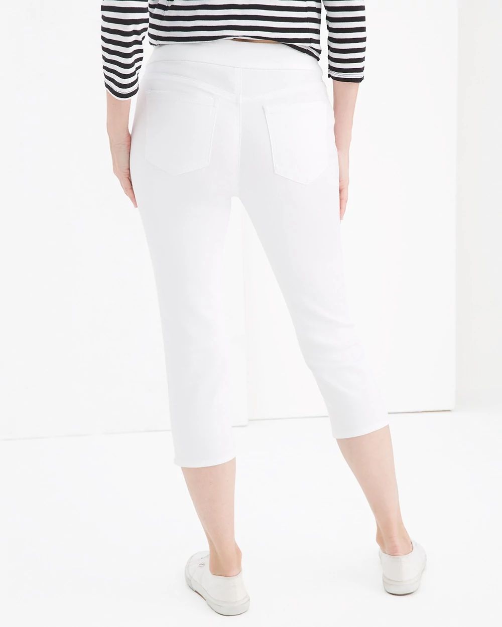21" Denim Pull-On Capri Jeggings