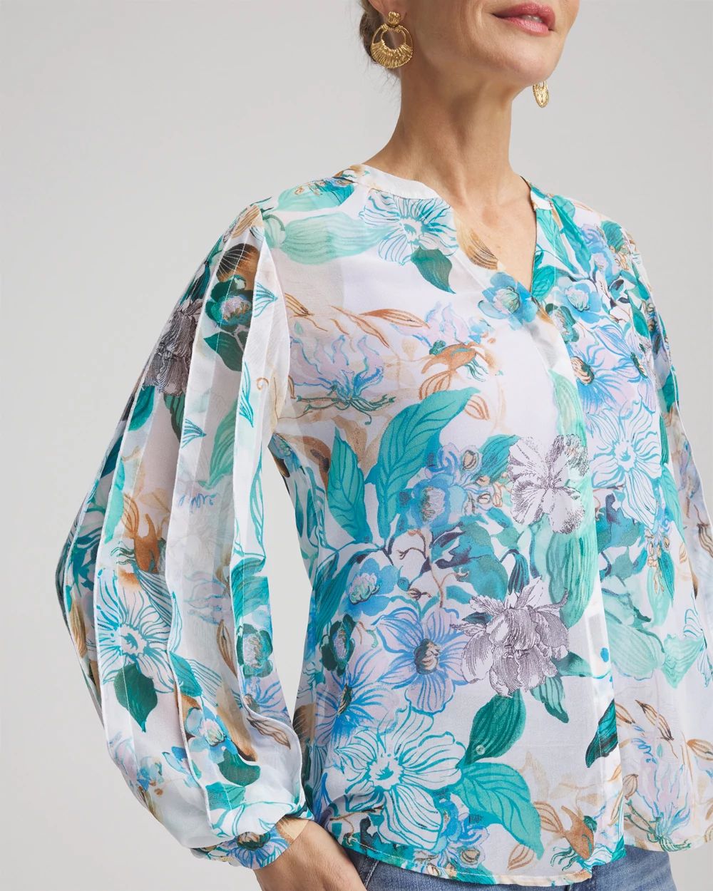Georgette Billow Sleeved Blouse