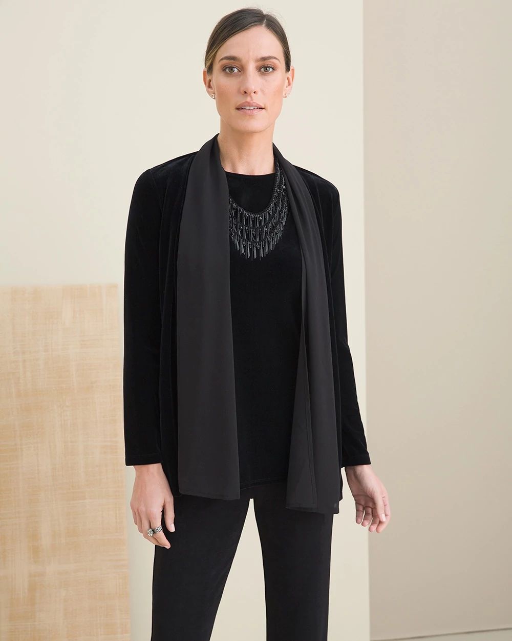 Travelers Collection Velvet Jacket