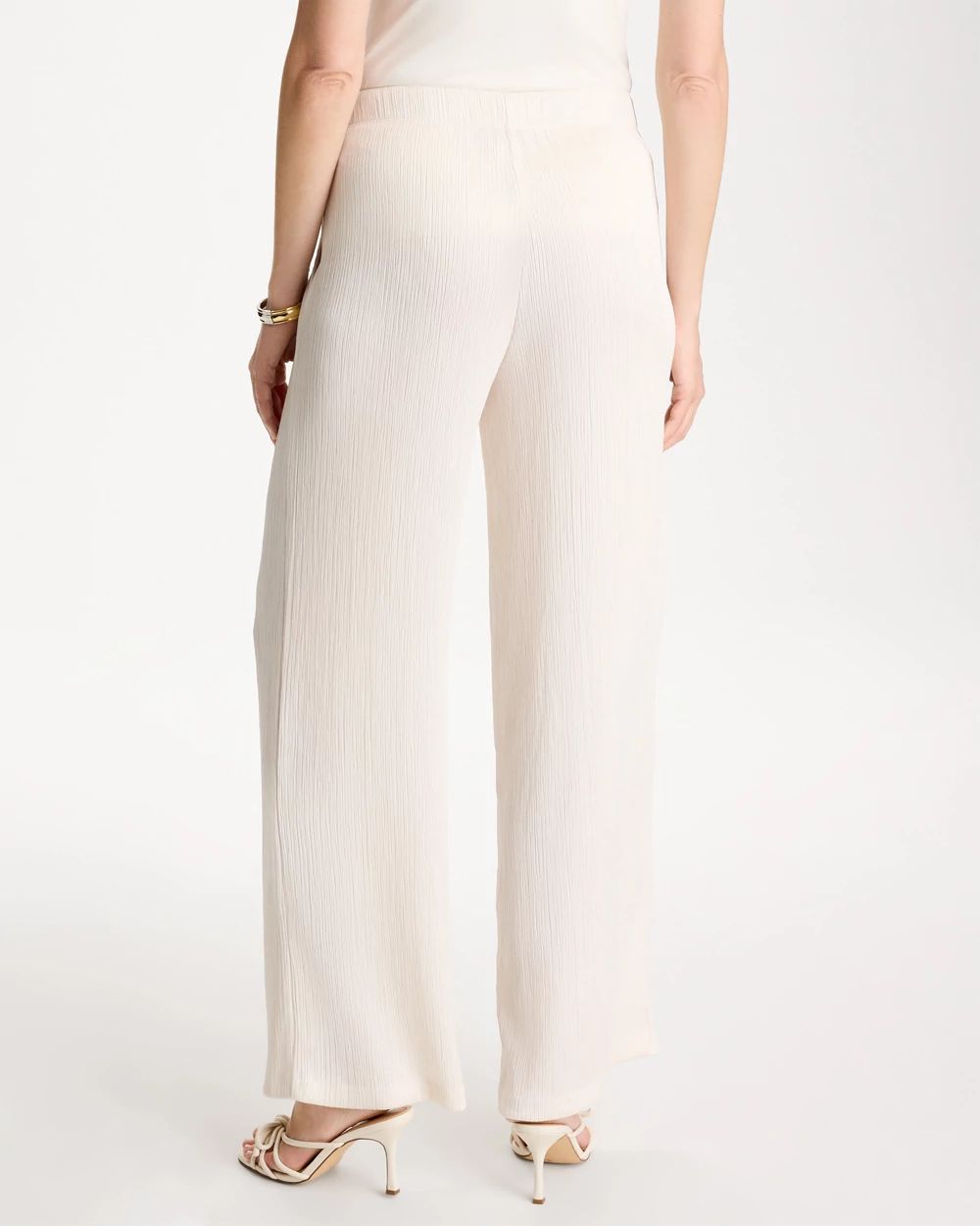 Petite Travelers™ Crinkle Textured Pants click to view larger image.