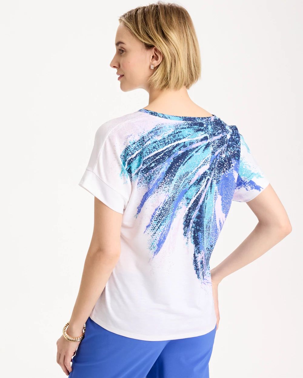 Zenergy® Sicily Splash Drop Shoulder Tee click to view larger image.