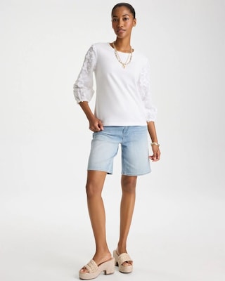 Star Cutout 3/4 Sleeved Tee click to view larger image.