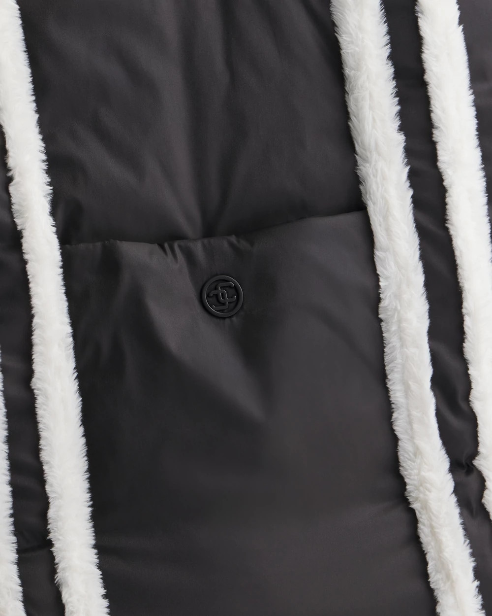 Faux Fur Sporty Tote Bag